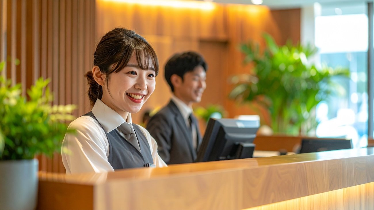 韓国のホテルスタッフ