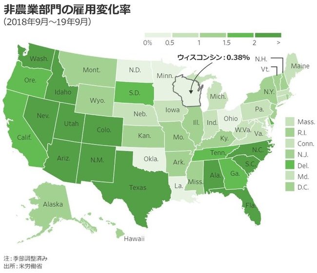 米雇用市場の逼迫、トランプ氏再選の助けになるか