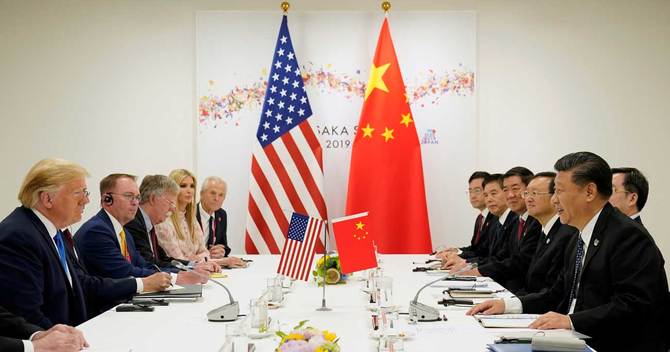大阪で行われたG20での米中首脳会談