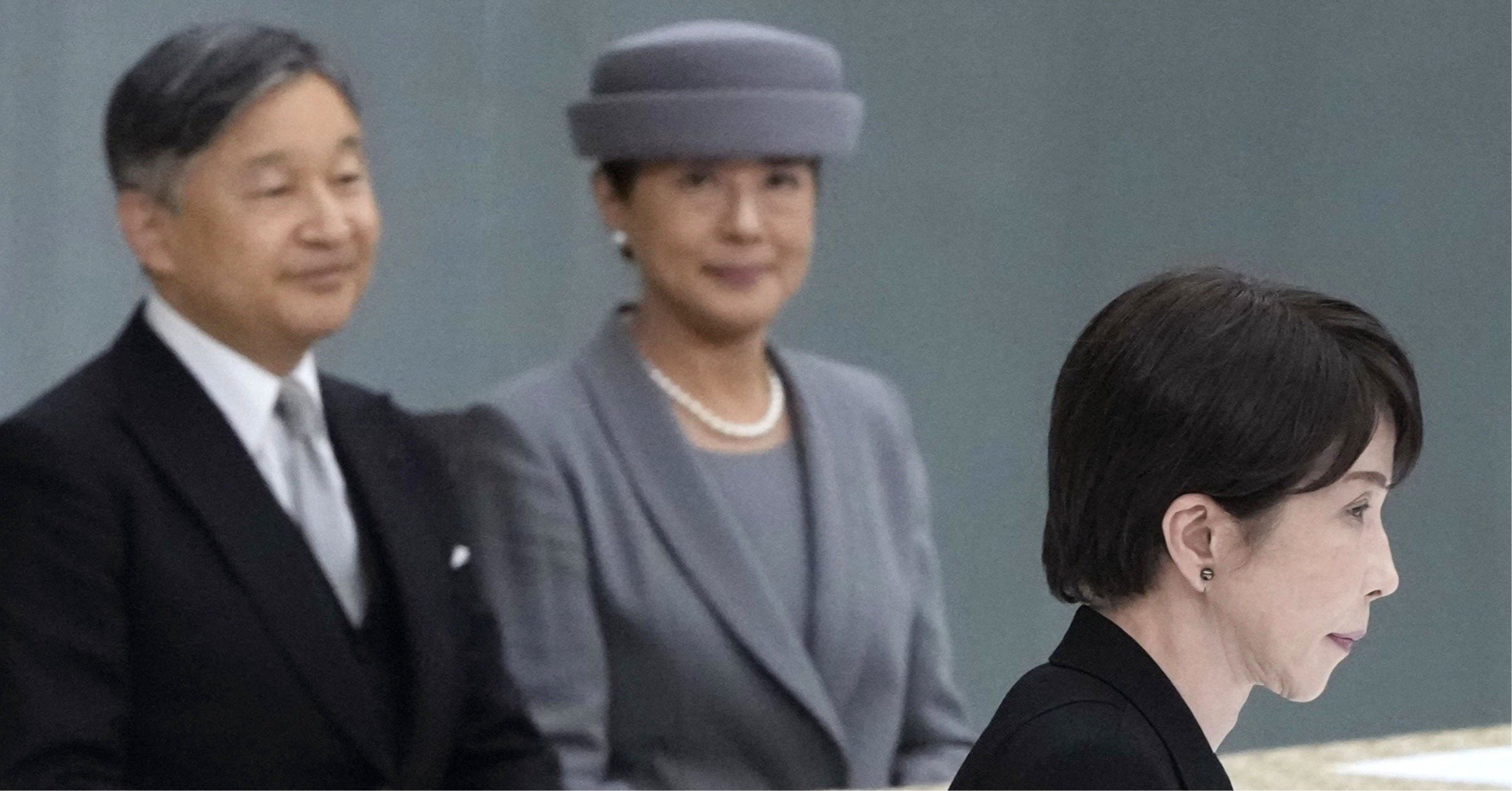 天皇、皇后両陛下が参列された全国戦没者追悼式で、式辞を終えた高市早苗首相
