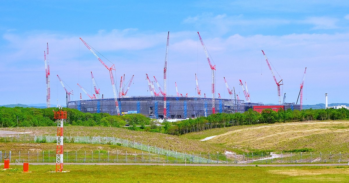 建設中のラピダス半導体工場