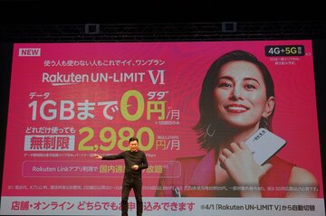 楽天「1GBまで無料」エコシステム全体で稼ぐ青写真