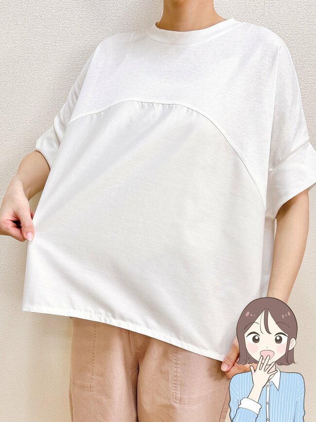 【しまむら】すぽんと着るだけでカワイイ！1089円の「着痩せトップス」360度どこから見てもサマになる…！