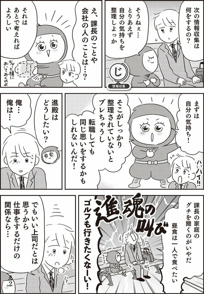 マンガで挑戦 とっちらかった頭の中を整理して決められる人になる(128ページ)