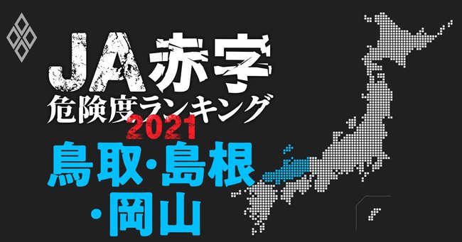 JA赤字危険度ランキング2021＃鳥取・島根・岡山