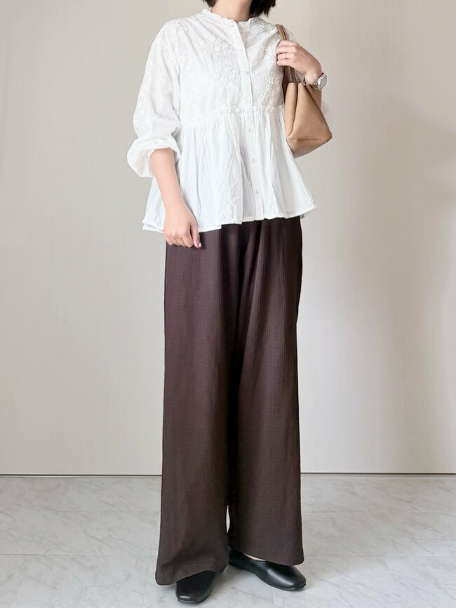 【しまむら】ぽわんとしたシルエットが可愛い！2189円「ふんわりブラウス」二の腕をまるごと隠せてありがたい！《購入レビュー》