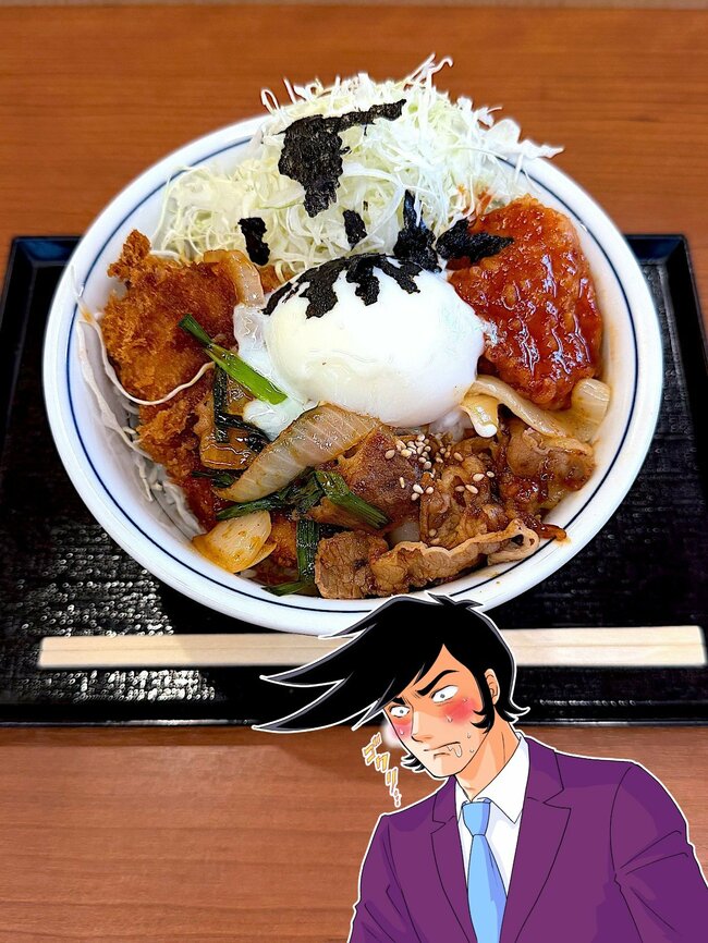 「肉の宝石箱みたい」かつやの“鬼盛りどんぶり”ボリュームすごくて大満足!「まさに男子の夢」「これは美味しかった」