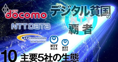 NTTグループ5社のマル秘生態を大暴露、ドコモの「本性」はゴリラだった！