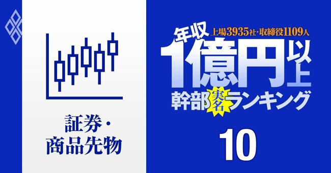 1億円以上稼ぐ取締役1109人の実名！ 上場3935社「年収1億円以上幹部」ランキング＃10