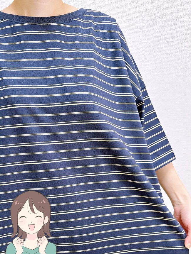 「色違いで2枚購入しました」ニコアンドの“ゆったりトップス”が体型カバーの天才なんです！「ノーストレスなので何枚あっても良い」「ボディライン隠しにはもってこい」