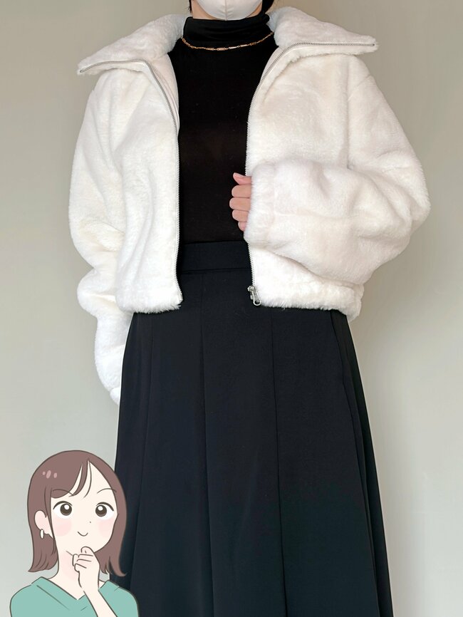 「マフラーいらずで暖かい」GUの“ふわもこアウター”ころんとしたシルエットが可愛すぎる!「これ一着で、ほかほかする」「暴風の中でも風が入ってこない」