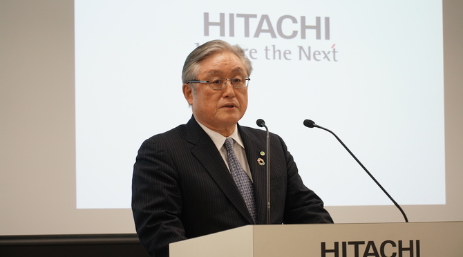 日立製作所東原敏昭社長