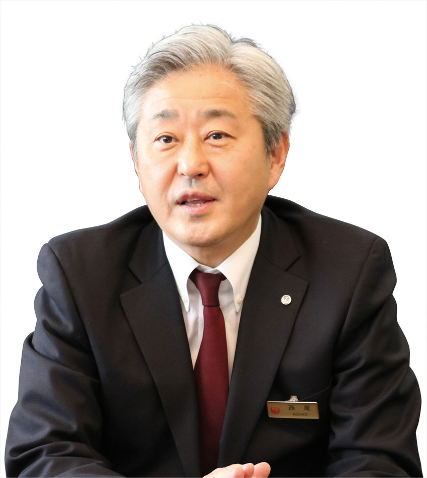 西尾忠男ＪＡＬ常務執行役員 経営企画本部長