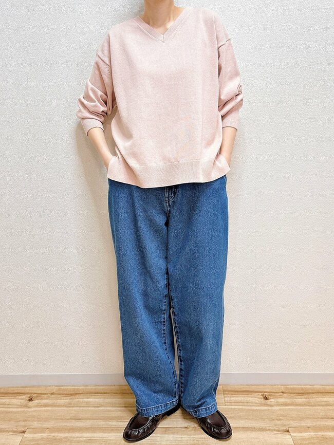 「いっきに3色買いました」「どんなボトムスにも合う」グローバルワークの“ゆったり春ニット”が毎日着たくなる快適さ！「買ってよかったです」