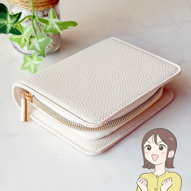 カードや診察券が30枚入った…!3COINSの“ガバッと開くカードケース”現金もカギも収納できて優秀!「見やすく取り出しやすい」「色違いで2色購入」