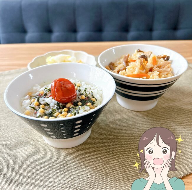全種類買って正解でした!セリアの「昭和レトロなお茶碗」定食屋さんみたいでテンションが上がります!