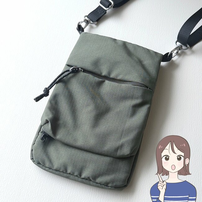 見た目よりたくさん入る！グローバルワークの「めちゃ軽ショルダー」ポケットたくさんで使いやすい！