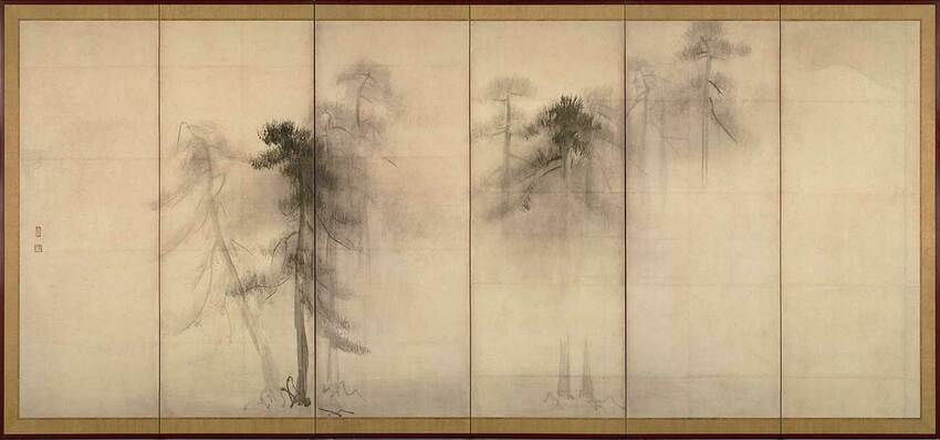 松林図屏風