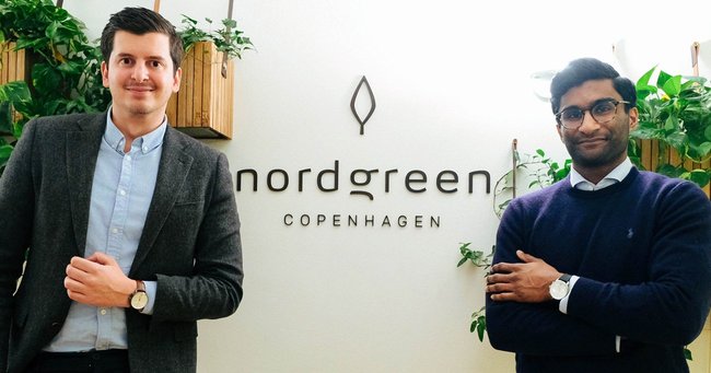 Nordgreen共同創業者でCEOのバジリ・ブラント氏（左）とパスカー・シバム氏（右）