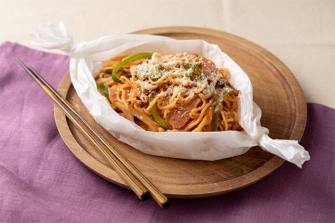 【裏ワザ料理】レンチンで簡単激うま!「ナポリタン焼きそば」の作り方