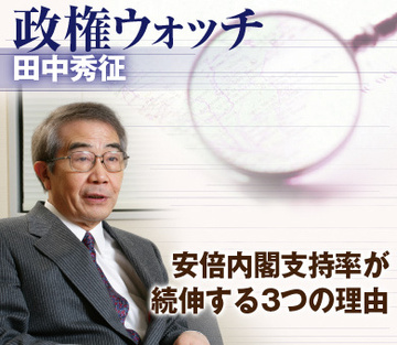 安倍内閣支持率が続伸する3つの理由