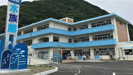 2005年に廃校となった椎名小学校が「むろと廃校水族館」として生まれ変わった