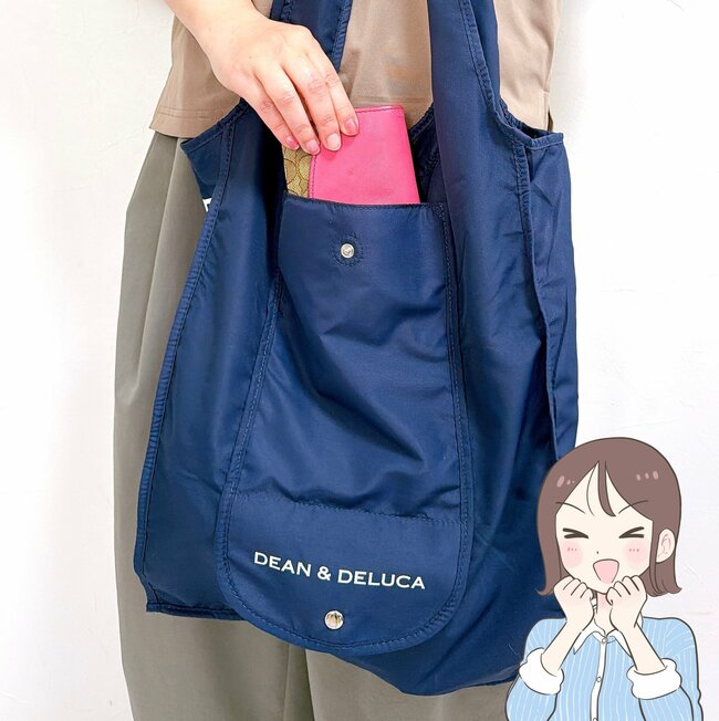 お客さんが次々と手に取っていく…！ディーン＆デルーカの“畳みやすいエコバッグ”がオシャレで優秀！「1番使いやすい！」「これで色違い4個目です」