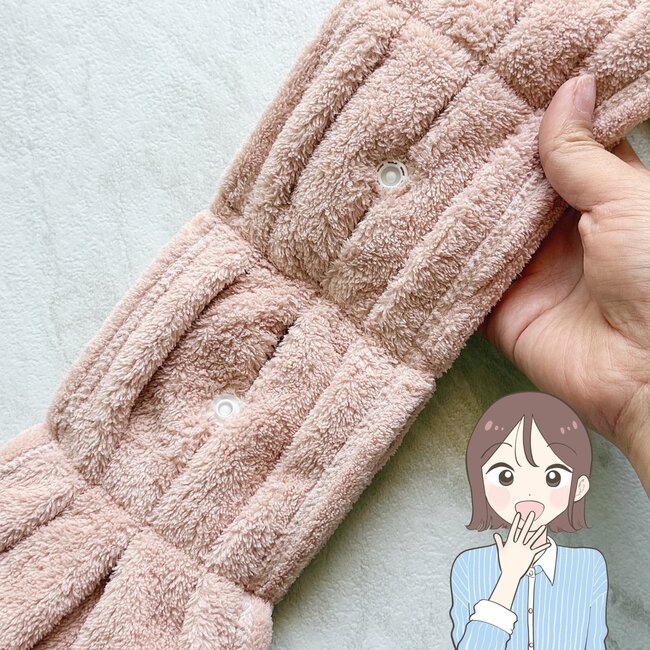 思わずまとめ買いした！ダイソー姉妹店の「ドレスの形をしたタオル」が掛けておくだけで可愛い！洗面所が一気に華やかになりました！