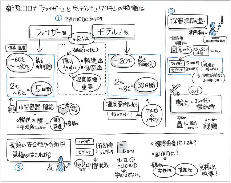 新型コロナ「ファイザー」と「モデルナ」ワクチンの特徴を“1枚の図”にまとめた！