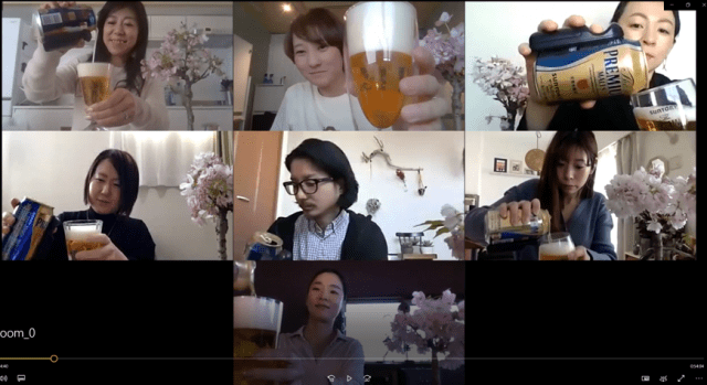 SnapDishの「オンラインお花見」
