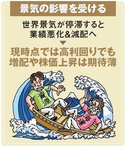 景気の影響を受ける
