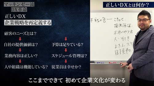 マッキンゼー流！いいDXと悪いDXの決定的違いは「企業文化を変革」できるかどうかだ【動画】