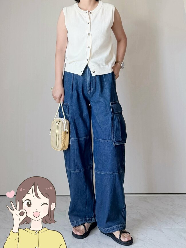 「めちゃくちゃ良い！」「なんでも合わせやすい」GUの“着回しワイドパンツ”が超オシャレ…「落ち感がいい雰囲気」「ルーズなシルエットがお気に入り」《購入レビュー》