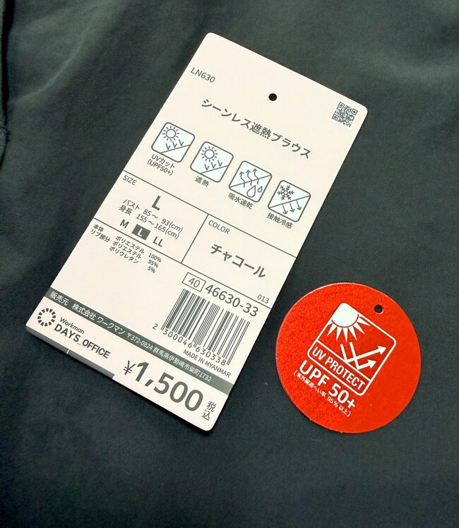 すぽんと着るだけでオシャレに決まる…!ワークマンの「1500円ブラウス」お尻まで隠せるし、抜け感たっぷりで大人っぽい!《購入レビュー》