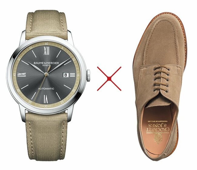 メンズファッションの鍵「腕時計のベルトと靴」の相性、お手本6選