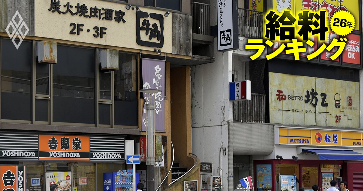 26年 給料ランキング