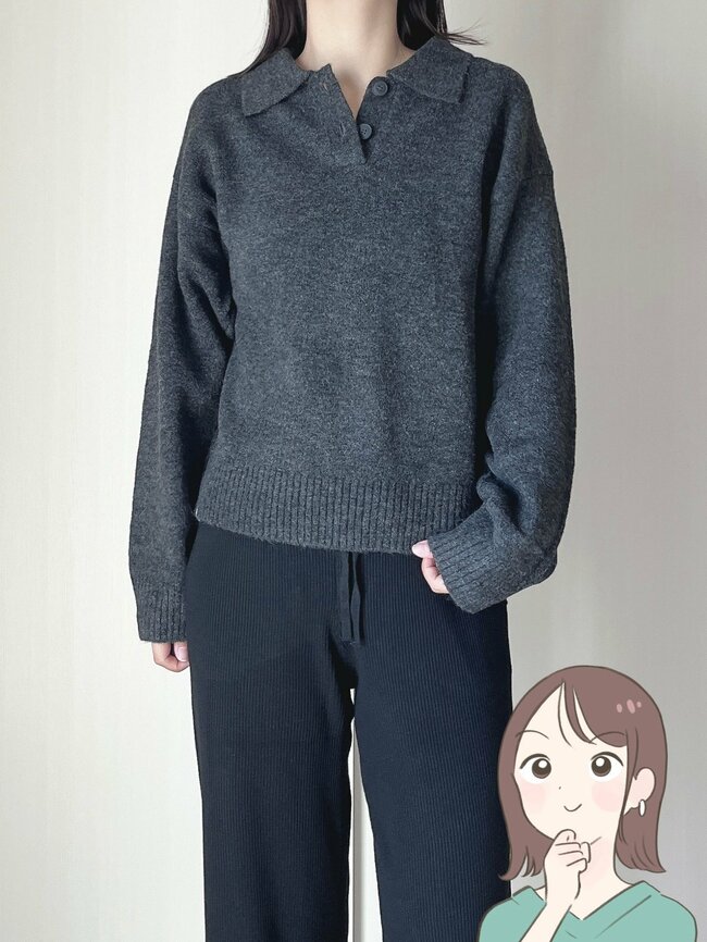 1089円とは思えない可愛さ…！しまむらの「高見えニット」コスパよすぎて色違いも欲しくなる！着るだけでコーデが決まるし、脚が長く見えるのも嬉しい！