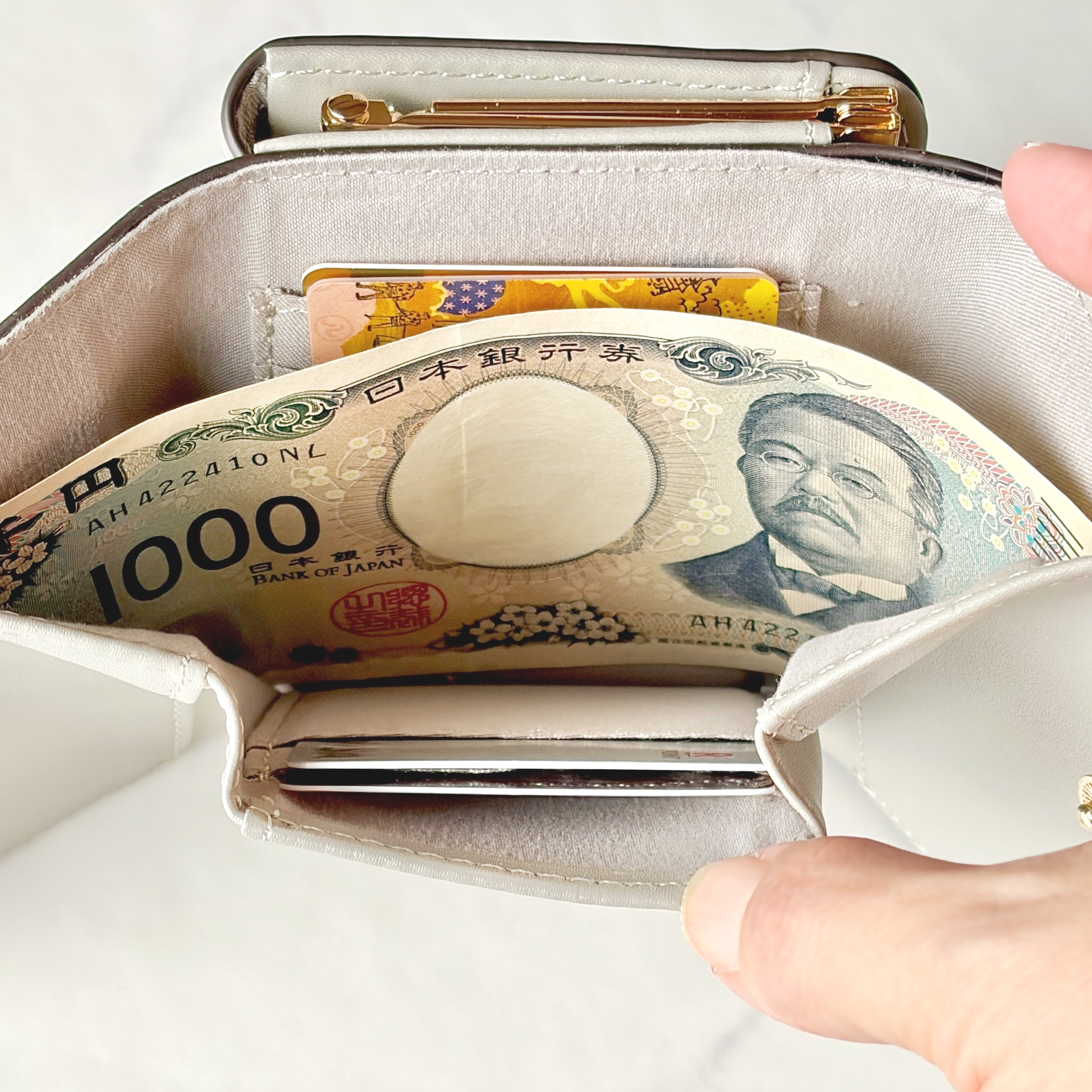 【しまむら】カードや診察券が34枚入った…！1639円の「ポケットたくさんミニ財布」レシートやクーポンが出し入れしやすくて便利！《購入レビュー》