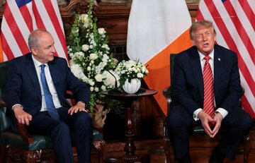 トランプ氏のアイルランド訪問、統一問題で論争招く