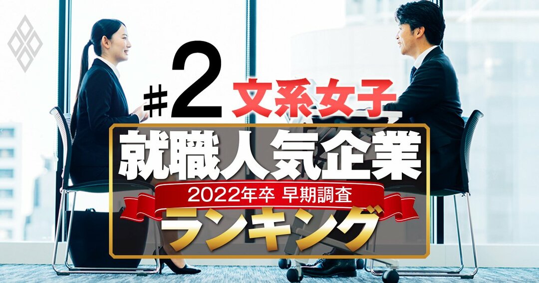 就職人気企業ランキング22年卒 文系女子 ベスト150 3位集英社 1位は 就職人気ランキング 22年卒早期調査 ダイヤモンド オンライン