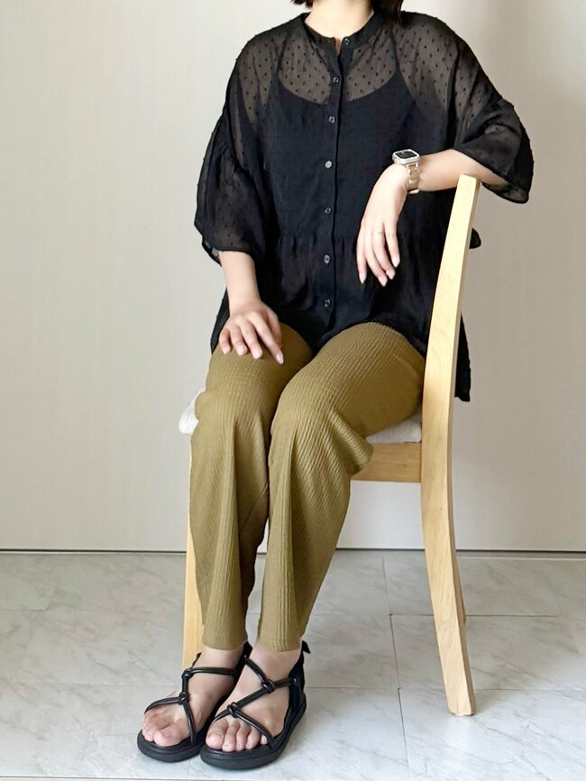 【しまむら】しめつけ感ゼロで楽ちん！1089円の「ビヨーンと伸びるパンツ」脚がすらっと見えて最高《購入レビュー》