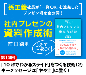 「10秒でわかるスライド」をつくる技術（2）キーメッセージは「やや上」に置く！