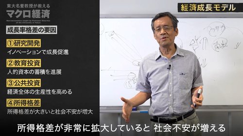 【東大の経済学・動画】日本が経済成長率を上げるために必要な3大要素