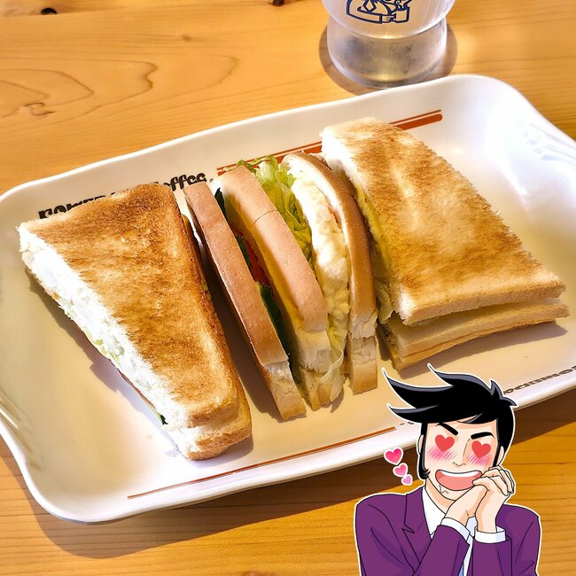 「思った以上の満腹感」「定期的に食べちゃう」コメダ珈琲の“具材ぎちぎちサンド”がボリューム満点でお腹パンパン！「世界一おいしいと思うの」