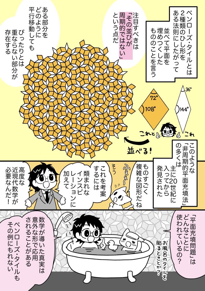 マンガでわかる 年ノーベル物理学賞 ロジャー ペンローズの ペンローズ タイル は ここがすごい とてつもない数学 ダイヤモンド オンライン