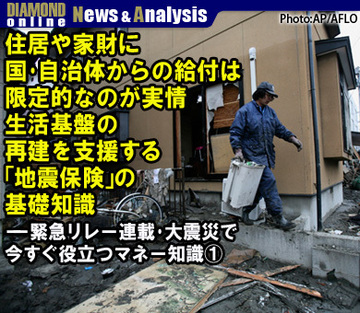 住居や家財に国・自治体からの給付は限定的なのが実情。生活基盤の再建を支援する「地震保険」の基礎知識
