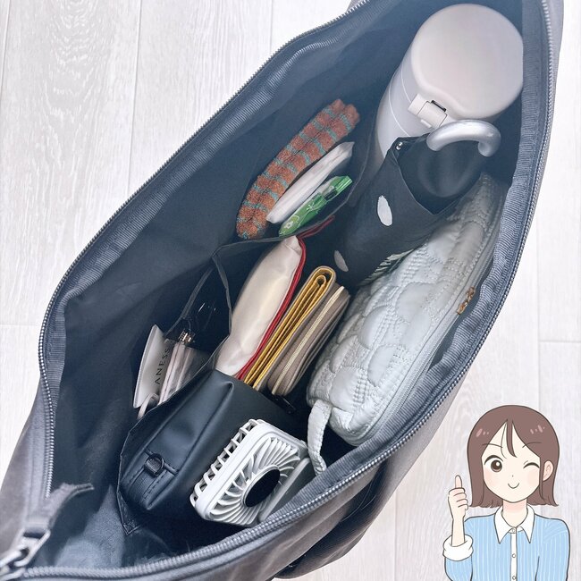 1泊分の荷物が入って優秀！無印良品の「疲れにくい大容量バッグ」ふっくらしたフォルムが可愛い！《購入レビュー》