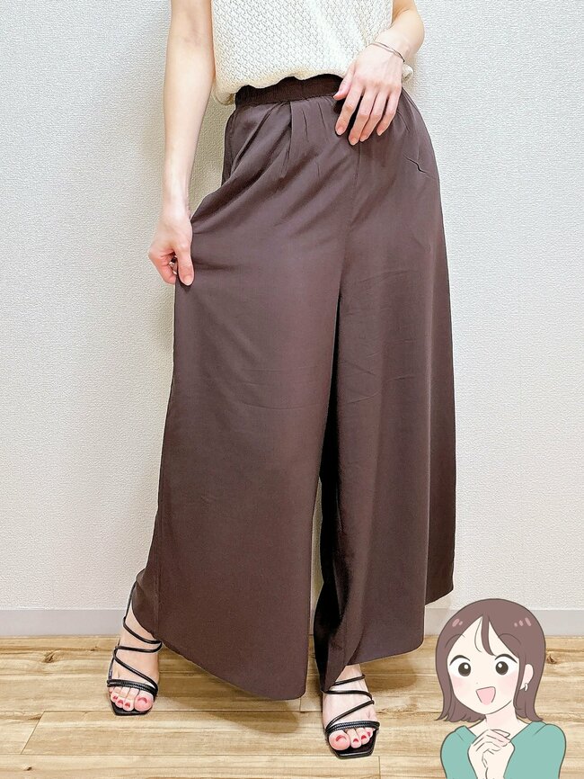 「サラッとはけて楽ちん」グローバルワークの“スカートみたいなワイドパンツ”快適すぎて毎日はきたい!「真夏も涼しくはけそう」「リラックスできます」