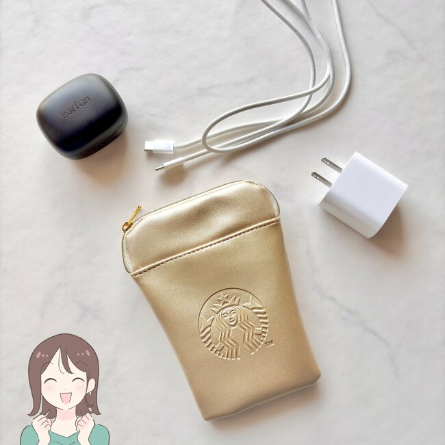 「かわいすぎて悶絶～！」スタバの“きらきらポーチ”ドリンク券付きでお得感すごい！「久々に発売日並んだ」「スタバのポーチ良すぎる！」