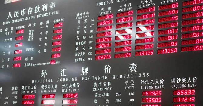 中国 株価ボード